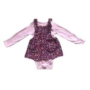 009 NWT Just One You by Carter’s Floral Corduroy Jumper with‎ Onesie - Size: NB